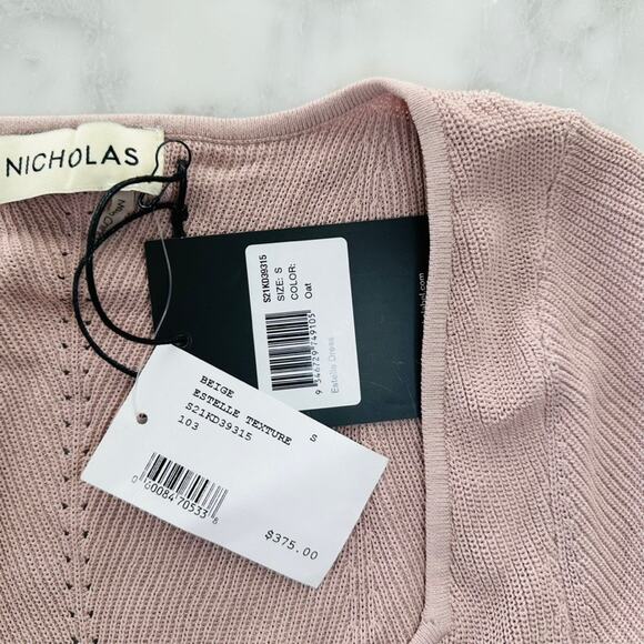 NICHOLAS Estelle Short Sleeve Knit Midi Dress Size Small NEW Party Wedding - Picture 6 of 7